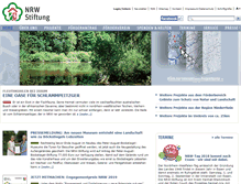 Tablet Screenshot of nrw-stiftung.de